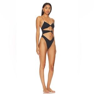 Tropic of C - high twist one piece in black terra